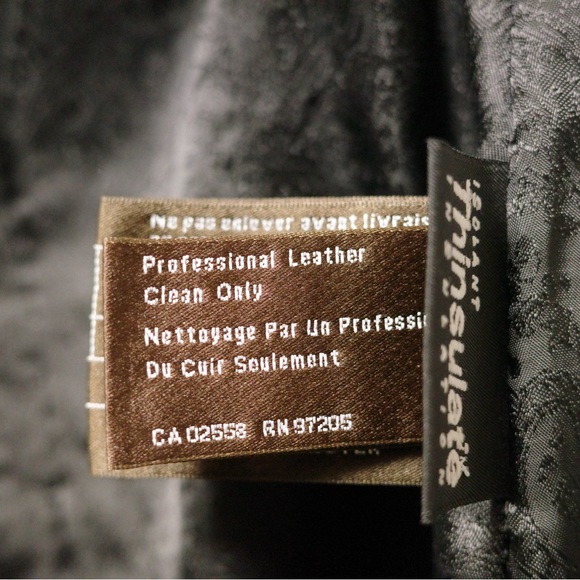 Danier Italian Leather Jacket Black Size US M - Picture 8 of 9